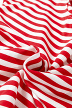 Red Stripe Long-Sleeve Pajama Set