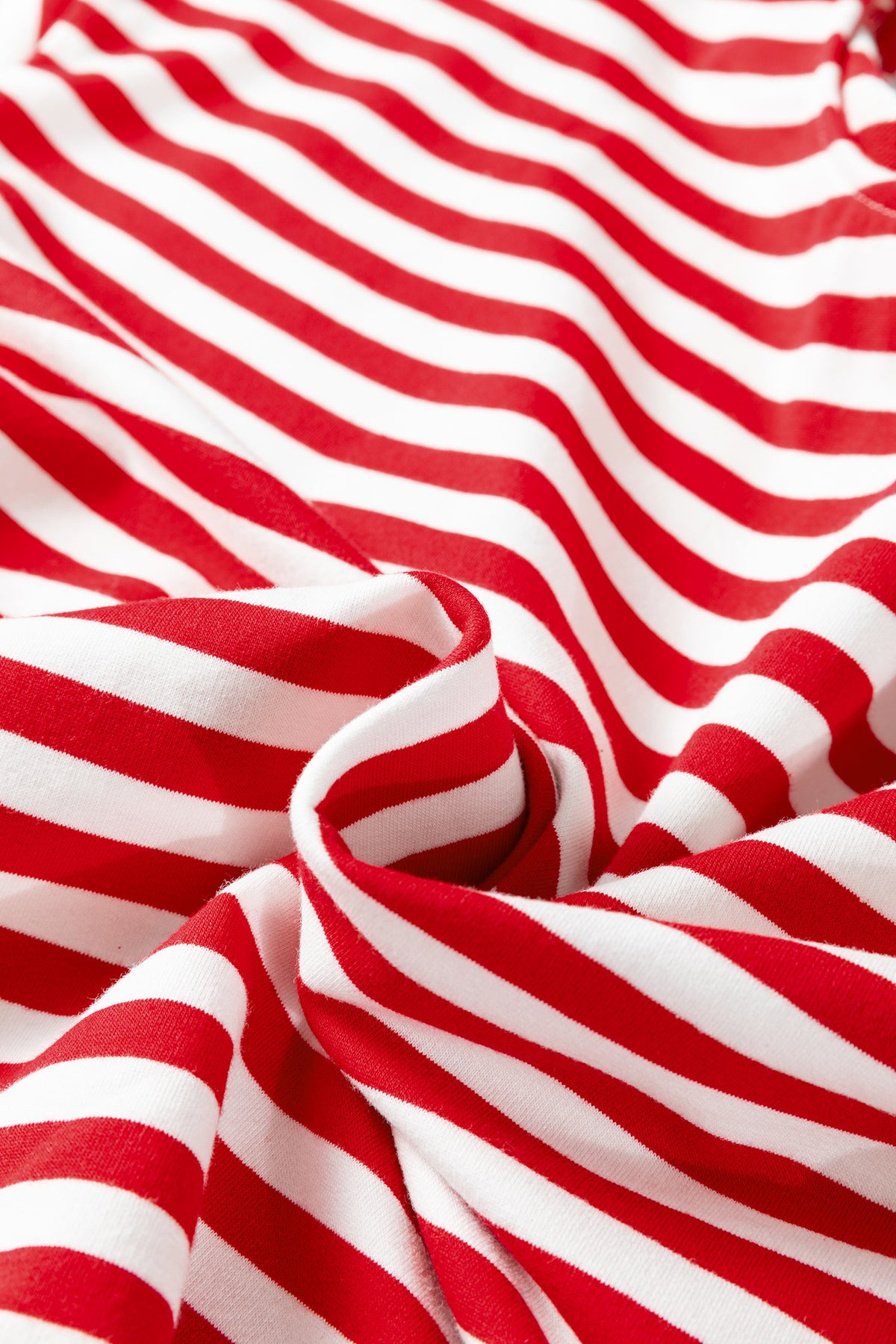 Red Stripe Long-Sleeve Pajama Set