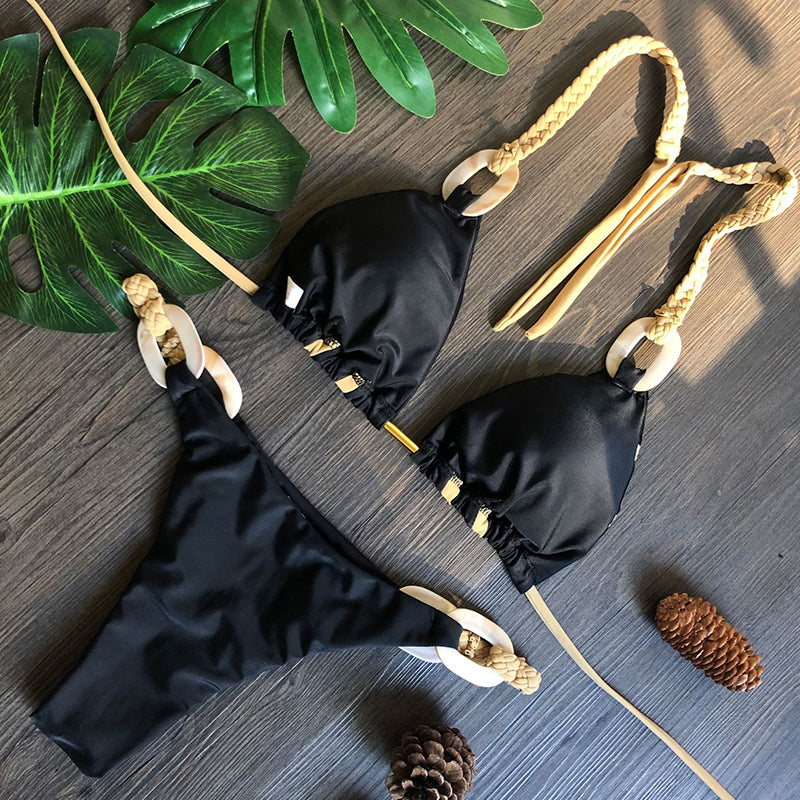 Halter Cut Bikini Swimwear