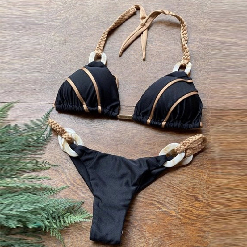 Halter Cut Bikini Swimwear