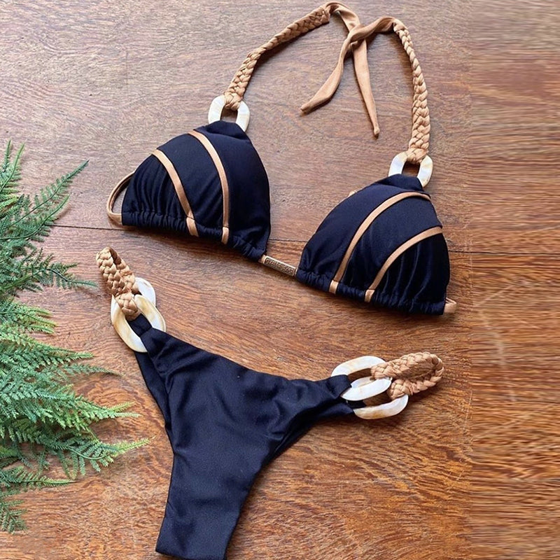 Halter Cut Bikini Swimwear
