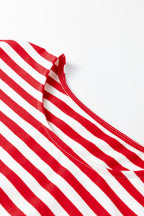 Red Stripe Long-Sleeve Pajama Set