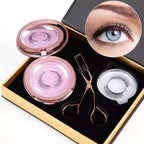Reusable magnetic false eyelashes set