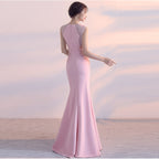 Evening Dress Women Cocktail Host Slim Fit Elegant Five Colors Party Dress Maxi Dress