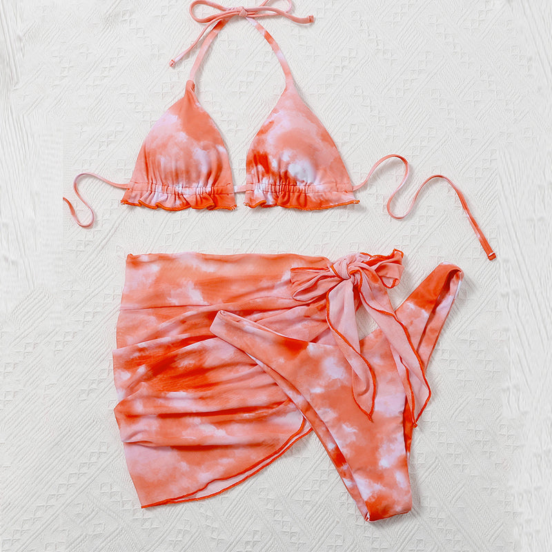 Skirted Tie One-piece Swimwear
