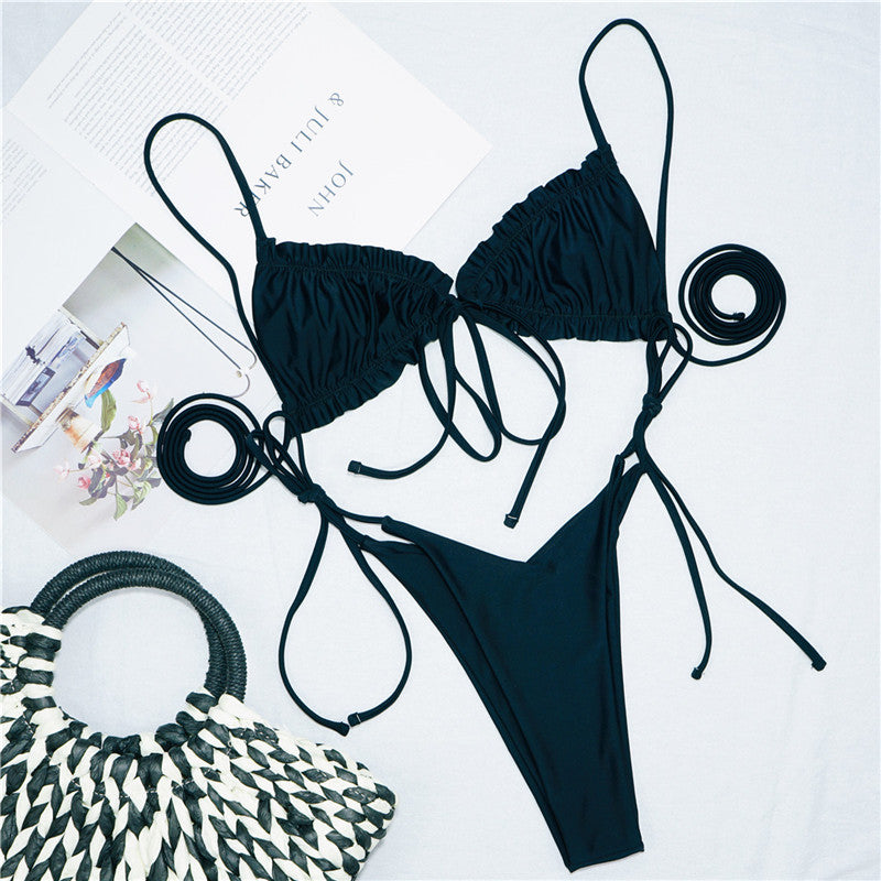 Ruffle Triangle Bikini Swimwear