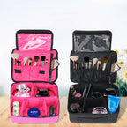 Hanging travel makeup and toiletry organizer