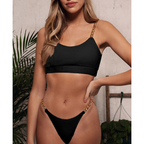 Chain Ribbed Bikini Swimwear