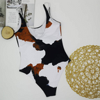 Vintage Print One-piece Swimwear