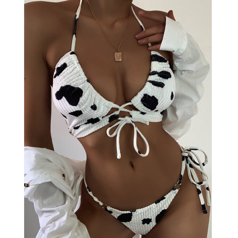 Cow Print Bikini Swimwear