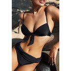 Black Bandeau One-piece Swimwear
