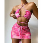Pieces Mesh One-piece Swimwear
