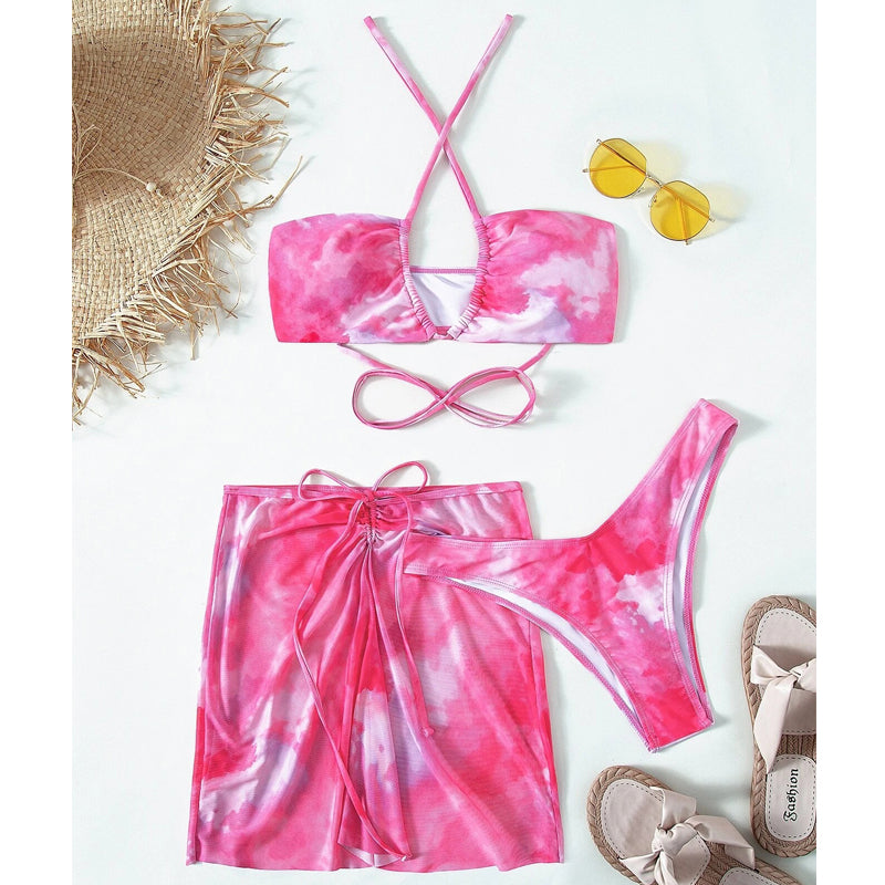 Pieces Mesh One-piece Swimwear
