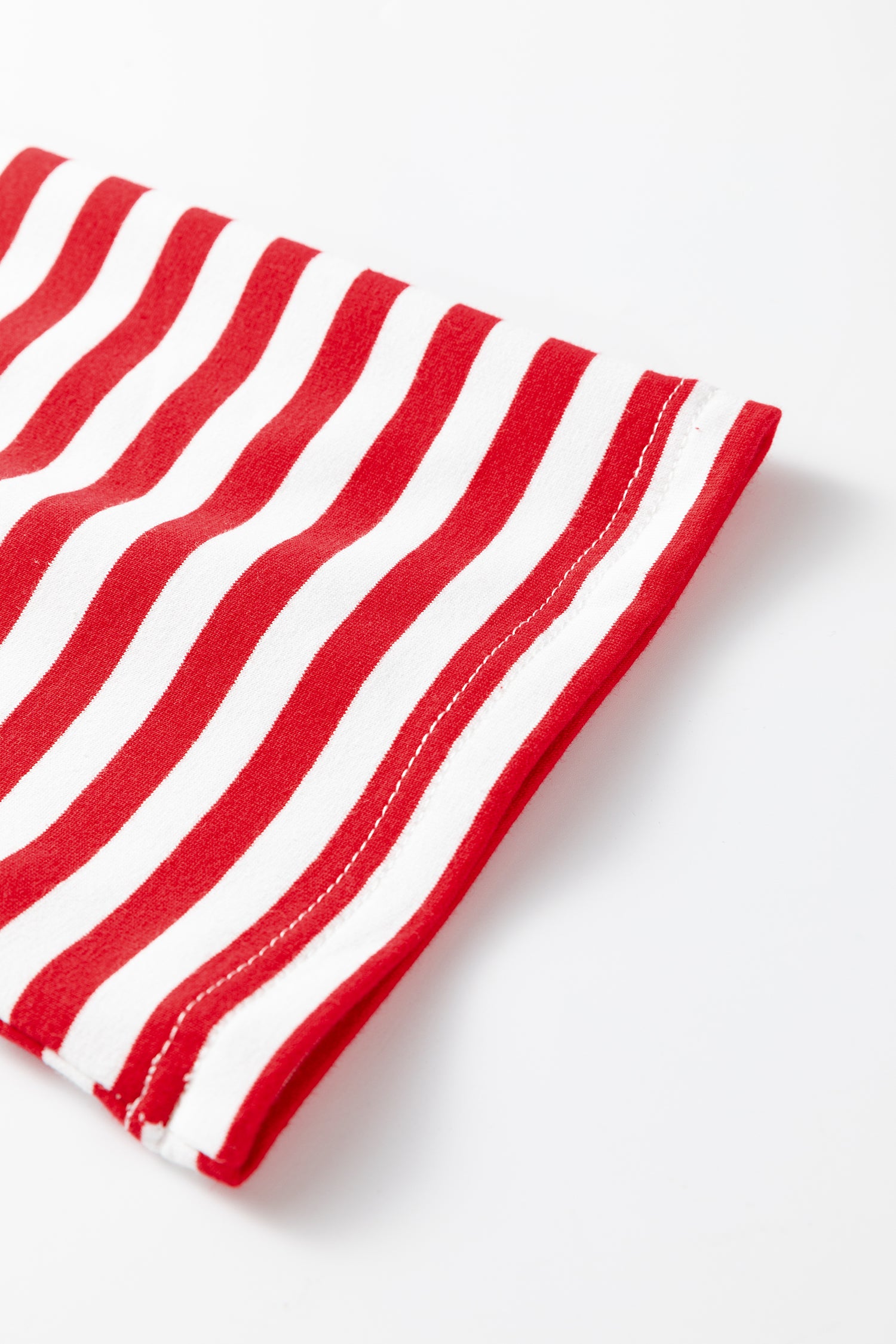 Red Stripe Long-Sleeve Pajama Set