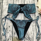 Retro Printed Bikini Swimwear