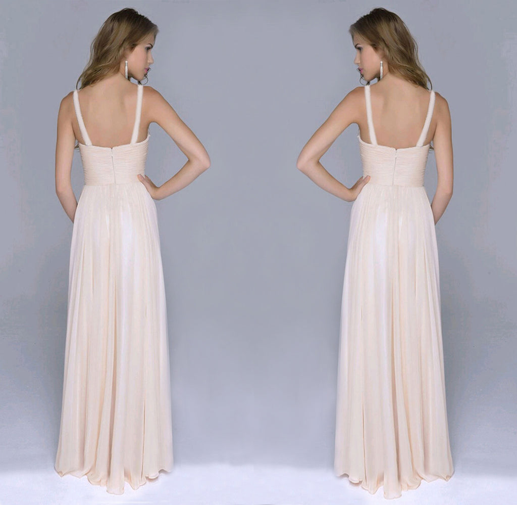 Popular Evening Chiffon Sequin Sling Dress