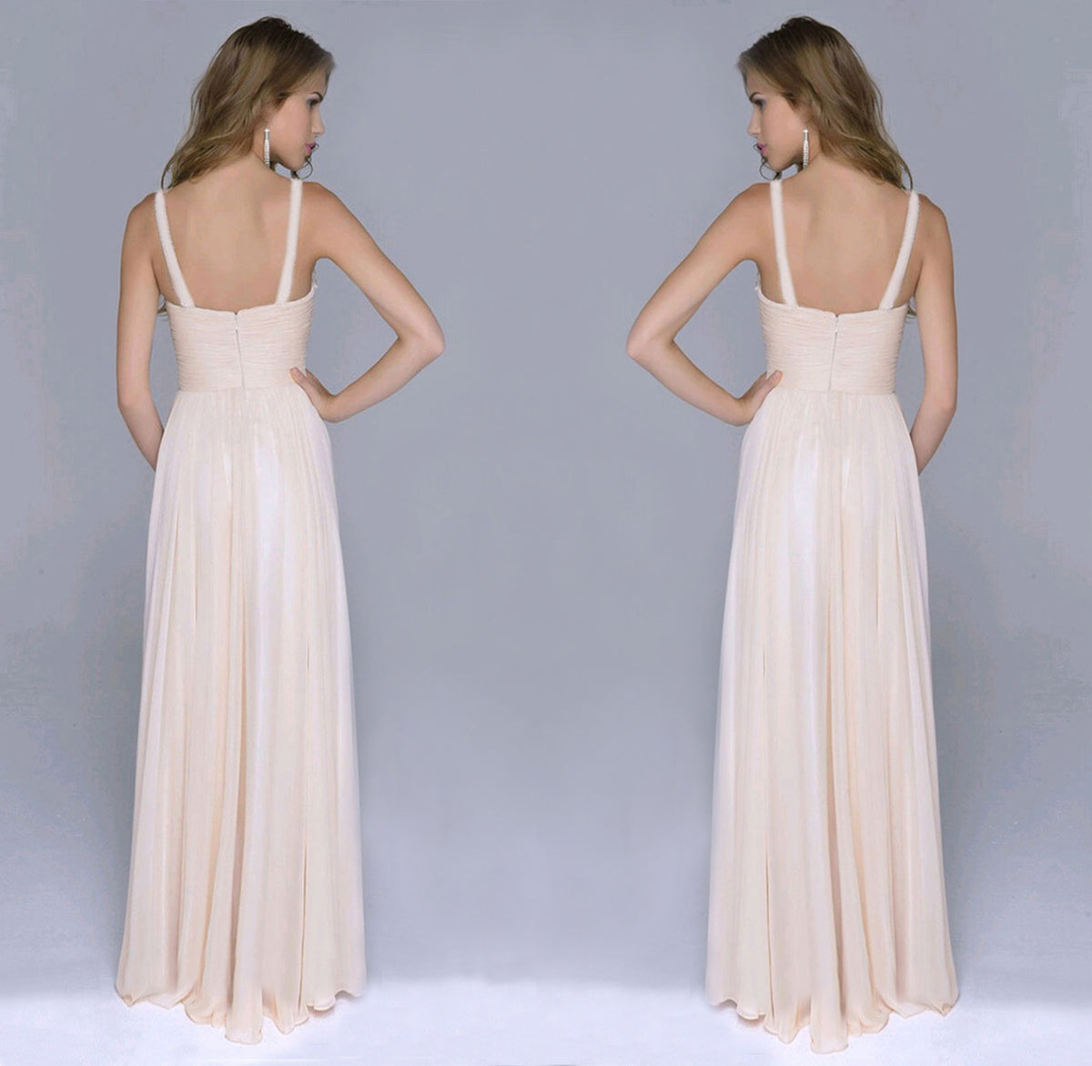 Popular Evening Chiffon Sequin Sling Dress