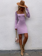 Women's Autumn Winter Knitting Street Hipster Fashion Straight Pullover Lace-Up Bottoming Sweater Solid Color Sweater For Women
