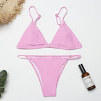 Pink Seperated Bikini Swimwear