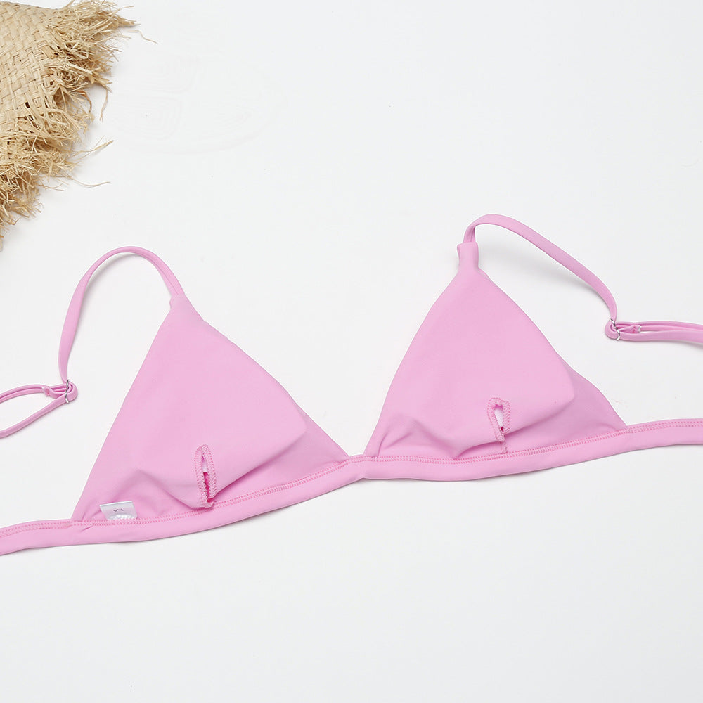 Pink Seperated Bikini Swimwear