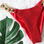 Halter Retro One-piece Swimwear