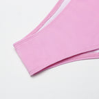 Pink Seperated Bikini Swimwear