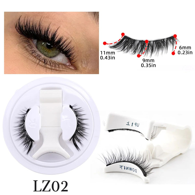 Fluffy faux-mink magnetic eyelashes