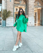 Women's Fashion Beauty Loose Single-Breasted Shirt Fall Women Clothing New Oversize Large Casual Shirt
