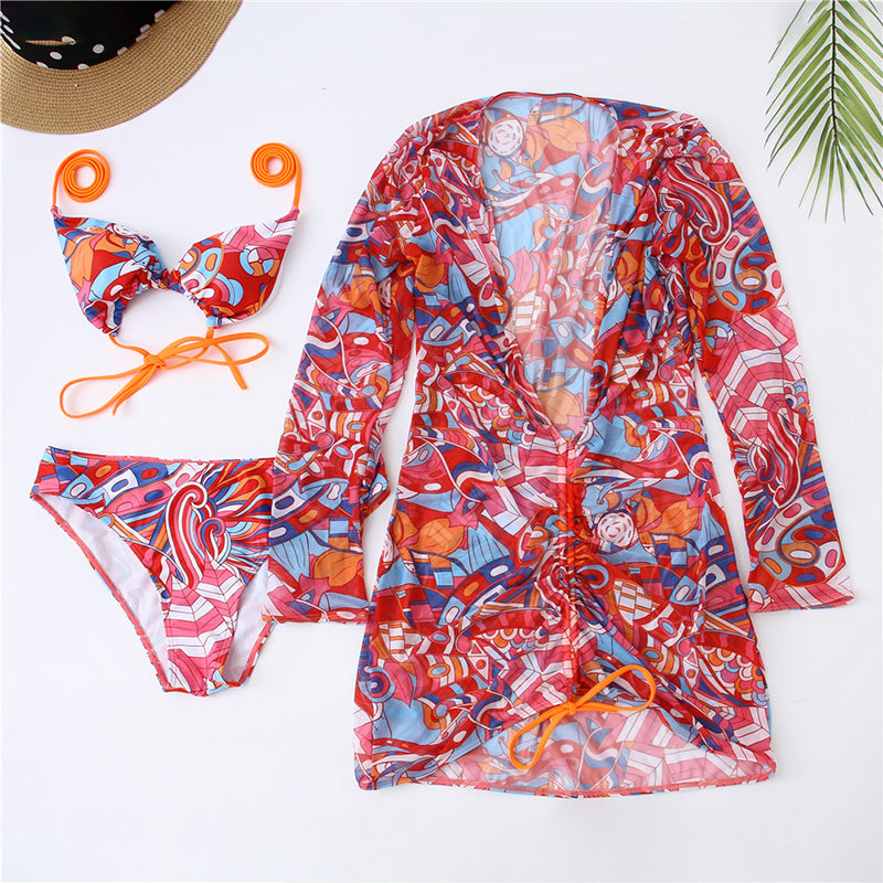 Print One-piece Swimwear