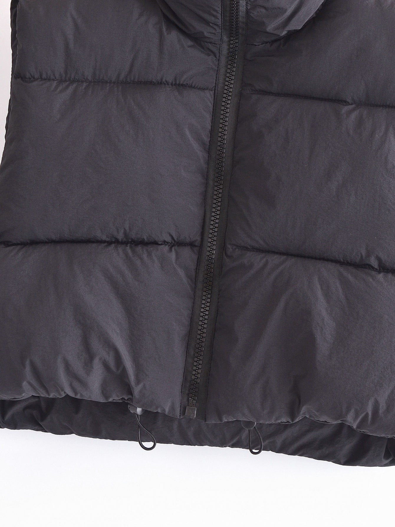 High Collar Zipper Quilted Vest