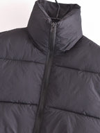 High Collar Zipper Quilted Vest