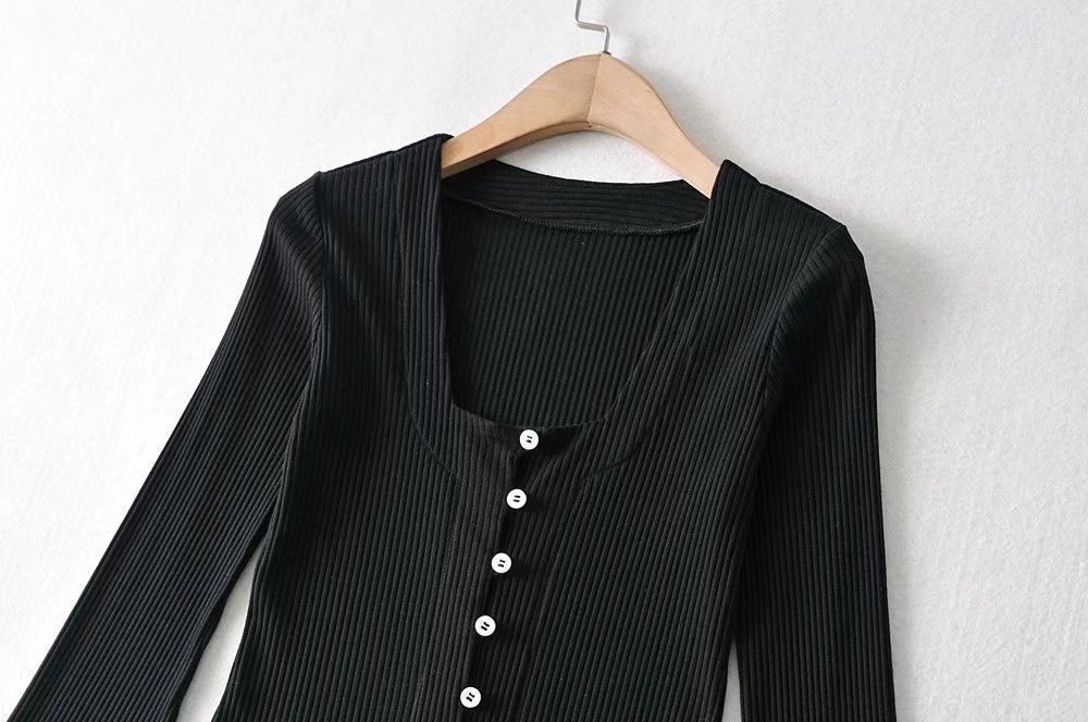 Women's Single-Breasted Long Sleeve Knitted Cardigan Outerwear Top