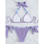 Chain Halter Bikini Swimwear