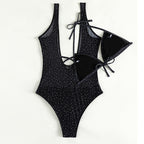 Dot Print One-piece Swimwear