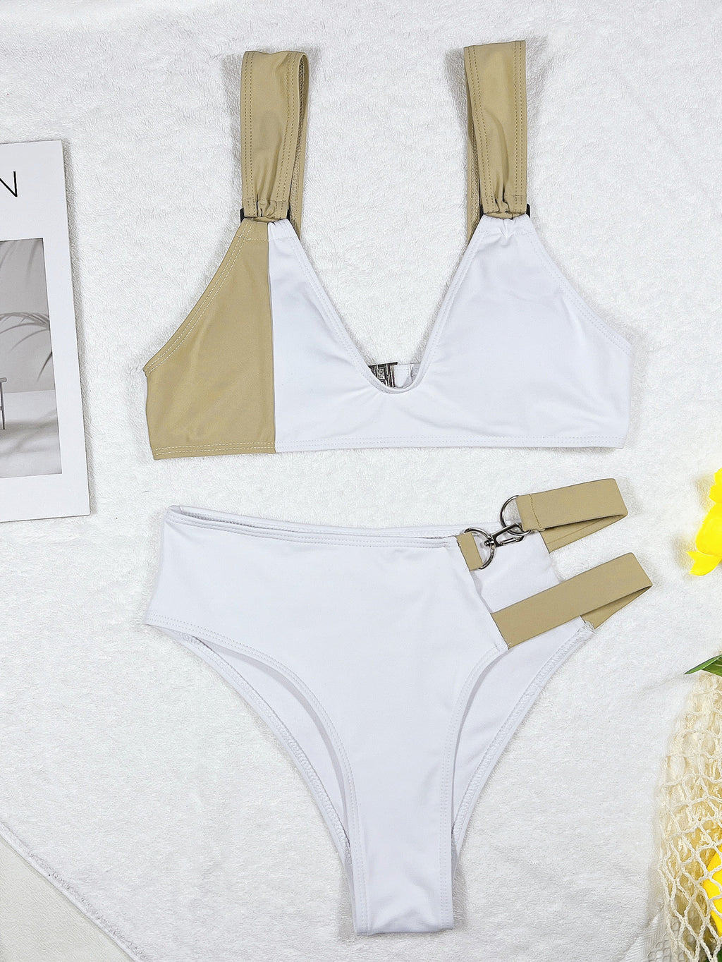 Seperated White Bikini Swimwear