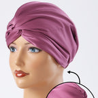 Stretch satin-style adjustable sleep cap