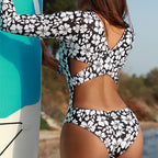 Long Sleeve One-piece Swimwear