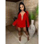 Women's Mesh Two-Piece Skirt Set