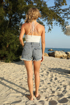 Women's Crochet Halter Tank Top – Short Beach Vest