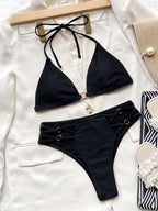 Single Split Bikini Swimwear