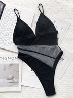 Neck One-piece Swimwear