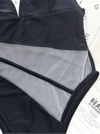 Neck One-piece Swimwear