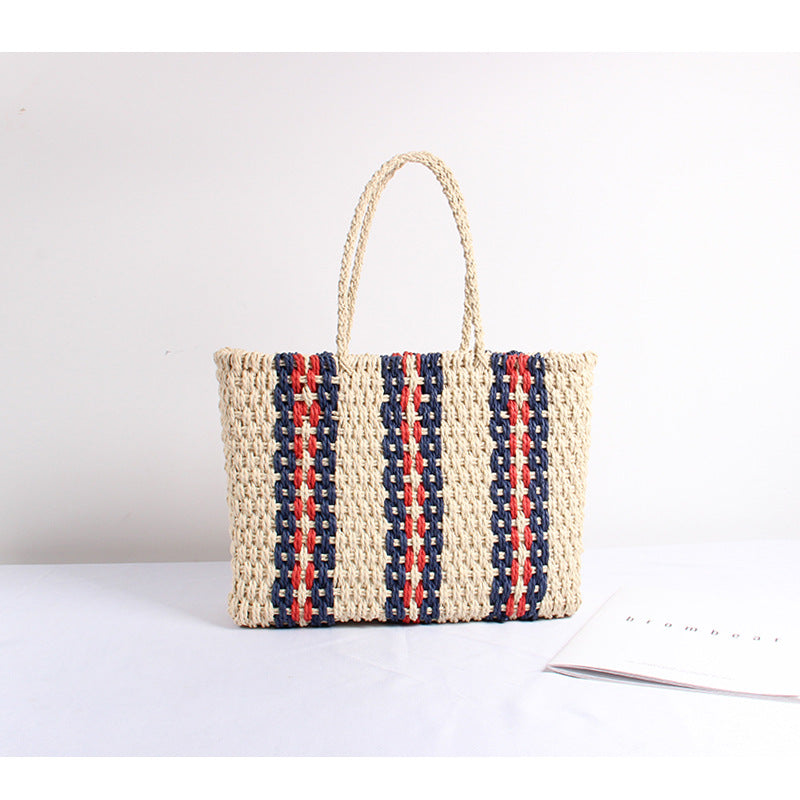 Women's Bag Striped One Shoulder Square Bag