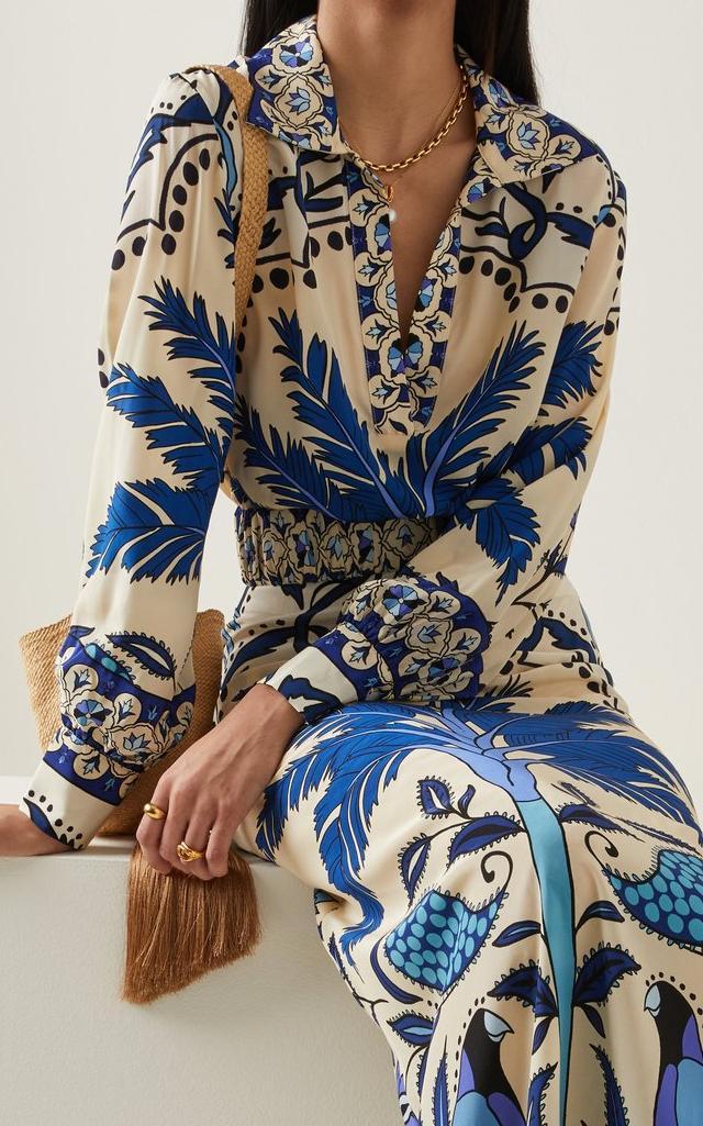 Women's Summer Women Clothing Long Sleeve Positioning Printed Shirt