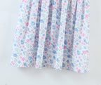 Women's Strap Dress Floral Lace Bow Strap Tie Strap Tie Strap Smocked Patchwork Macthing