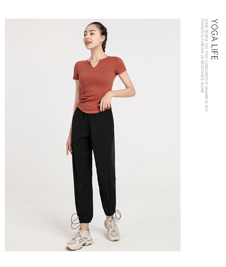 Quick-Dry Slim Fit Yoga T-Shirt