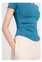 Quick-Dry Slim Fit Yoga T-Shirt