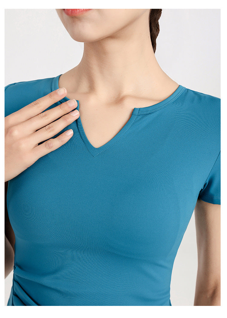 Quick-Dry Slim Fit Yoga T-Shirt