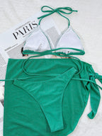Three Solid Bikini Swimwear