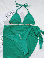 Three Solid Bikini Swimwear